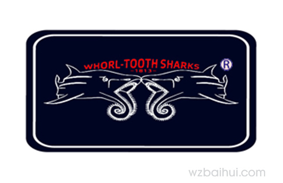 (译音) Whorl-tooth Sharks+1813鲨鱼图形